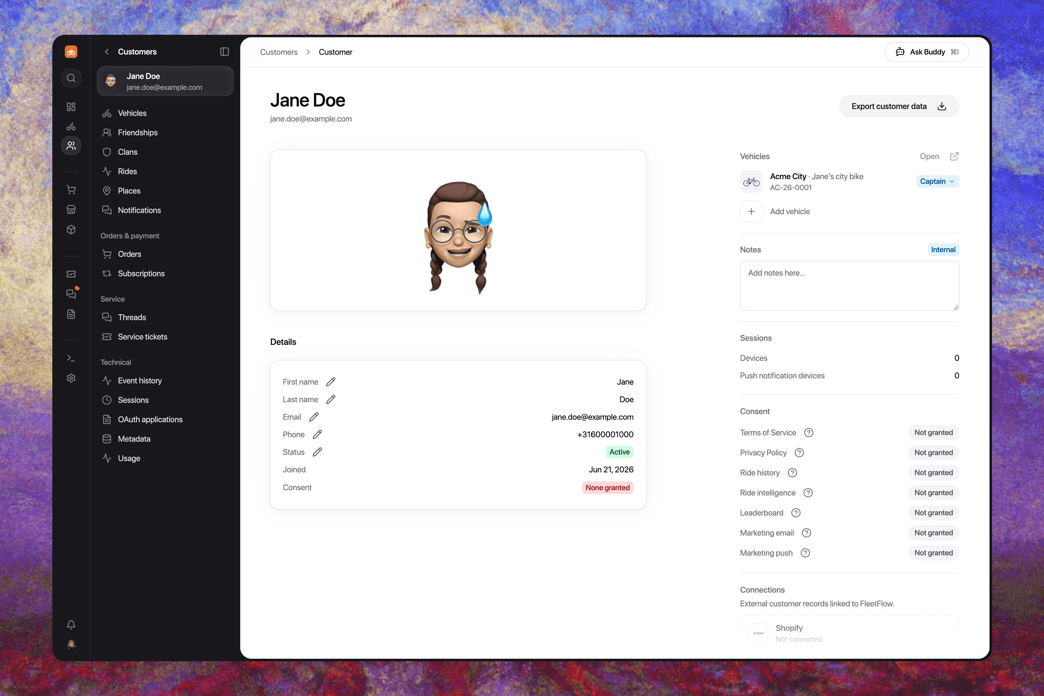 Full customer profiles